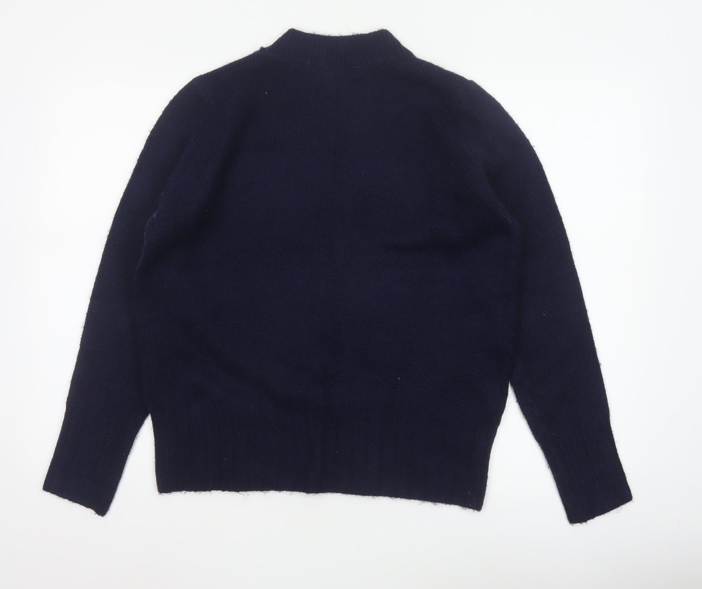 Bonmarché Women’s Blue Size 12 Star Knit Crew Neck Pullover Jumper