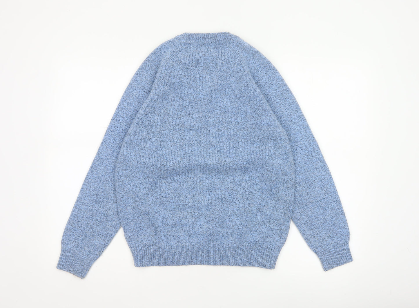 Damart Women’s Blue Cable Knit Round Neck Jumper UK 14