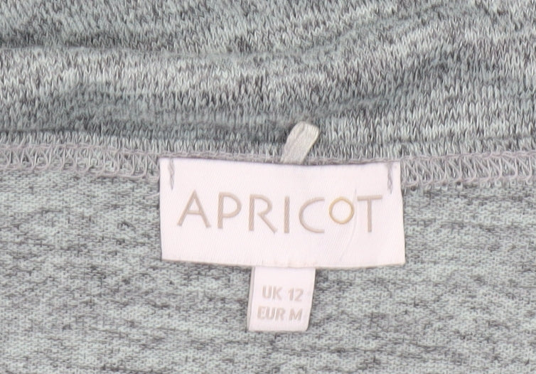 Apricot Women's Grey UK 12 Relaxed Dolman Sleeve Jersey T-Shirt