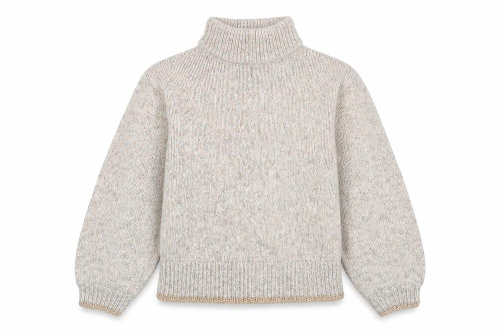Dorothy Perkins Women’s Beige Petite UK 6 Roll Neck Glitter Jumper