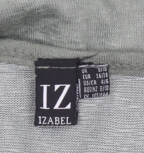 Izabel Women Grey Size 10 Star Sequin Jersey Balloon Sleeve T-Shirt