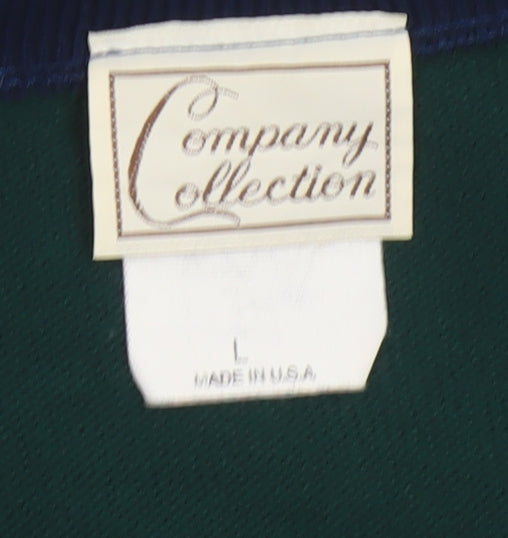 Company Collection Men’s Multicoloured L V-Neck Striped Acrylic Cardigan
