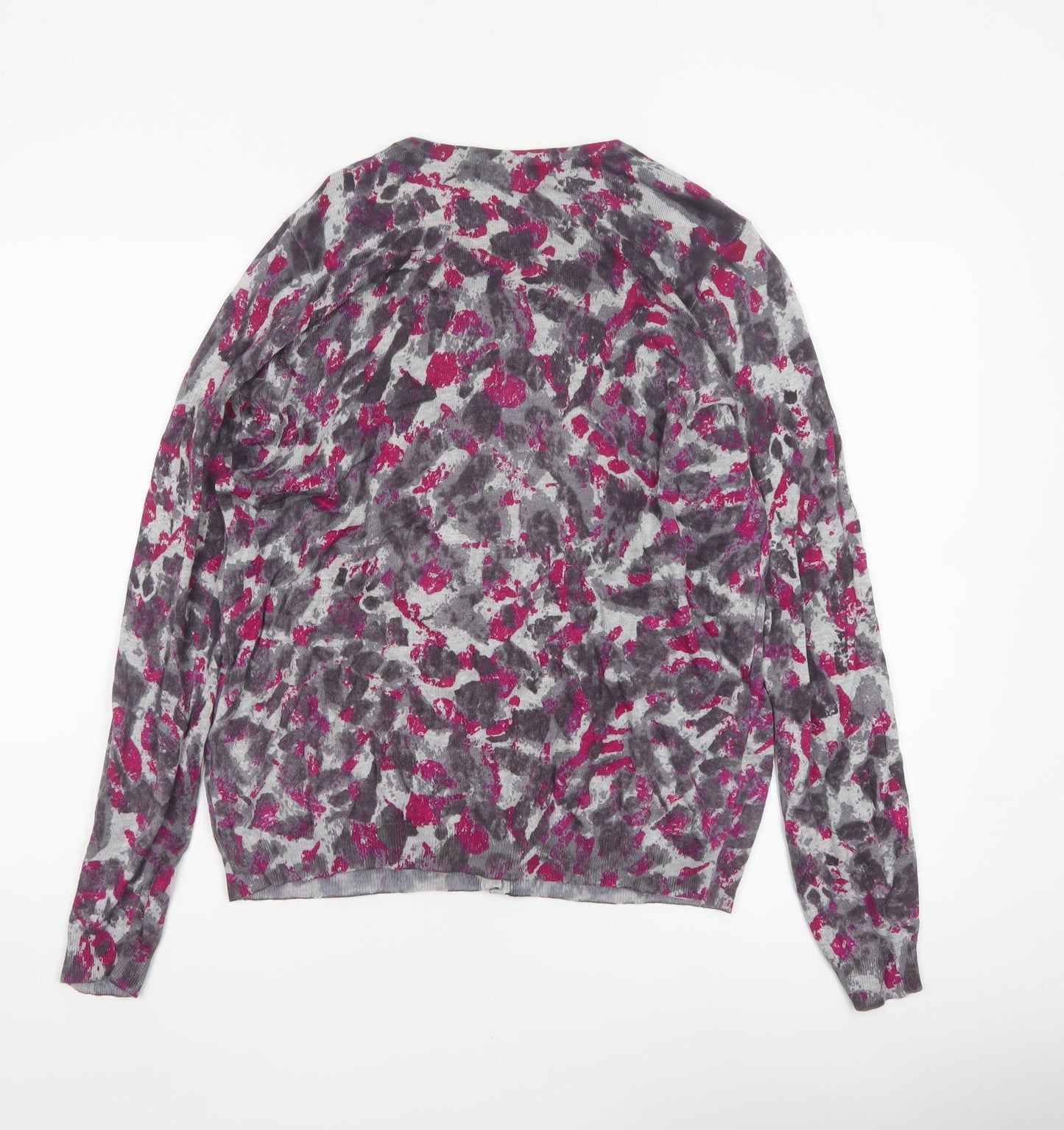 Marks & Spencer Women’s Pink Mix Size 18 Floral Button Cardigan
