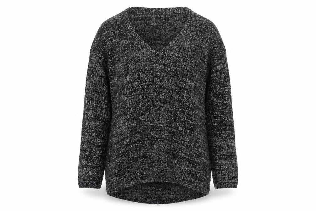 H&M Conscious Women Black Marl Open Knit Cardigan XS Long Sleeve