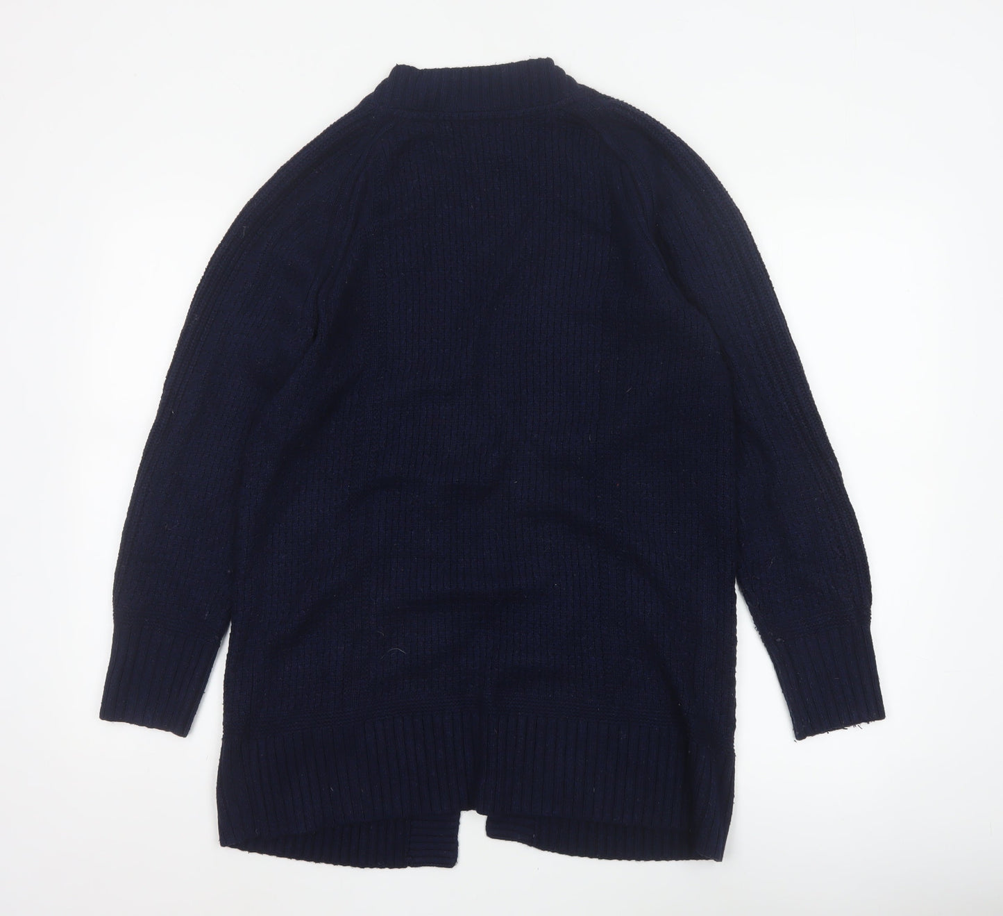 FatFace Women’s Blue UK 8 Cable Knit Open Pocket Cardigan