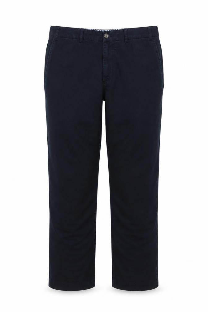 Maine New England Men’s Blue 42S Cotton Straight Chino Trousers