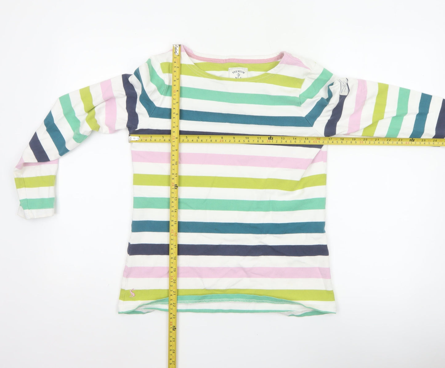 Joules Women’s Multicoloured Stripe Jersey Long Sleeve Top UK 10