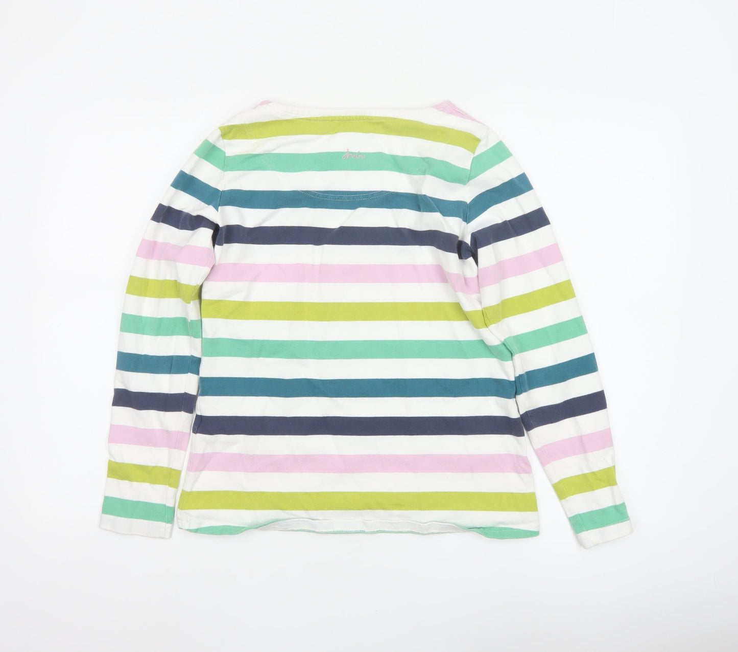 Joules Women’s Multicoloured Stripe Jersey Long Sleeve Top UK 10