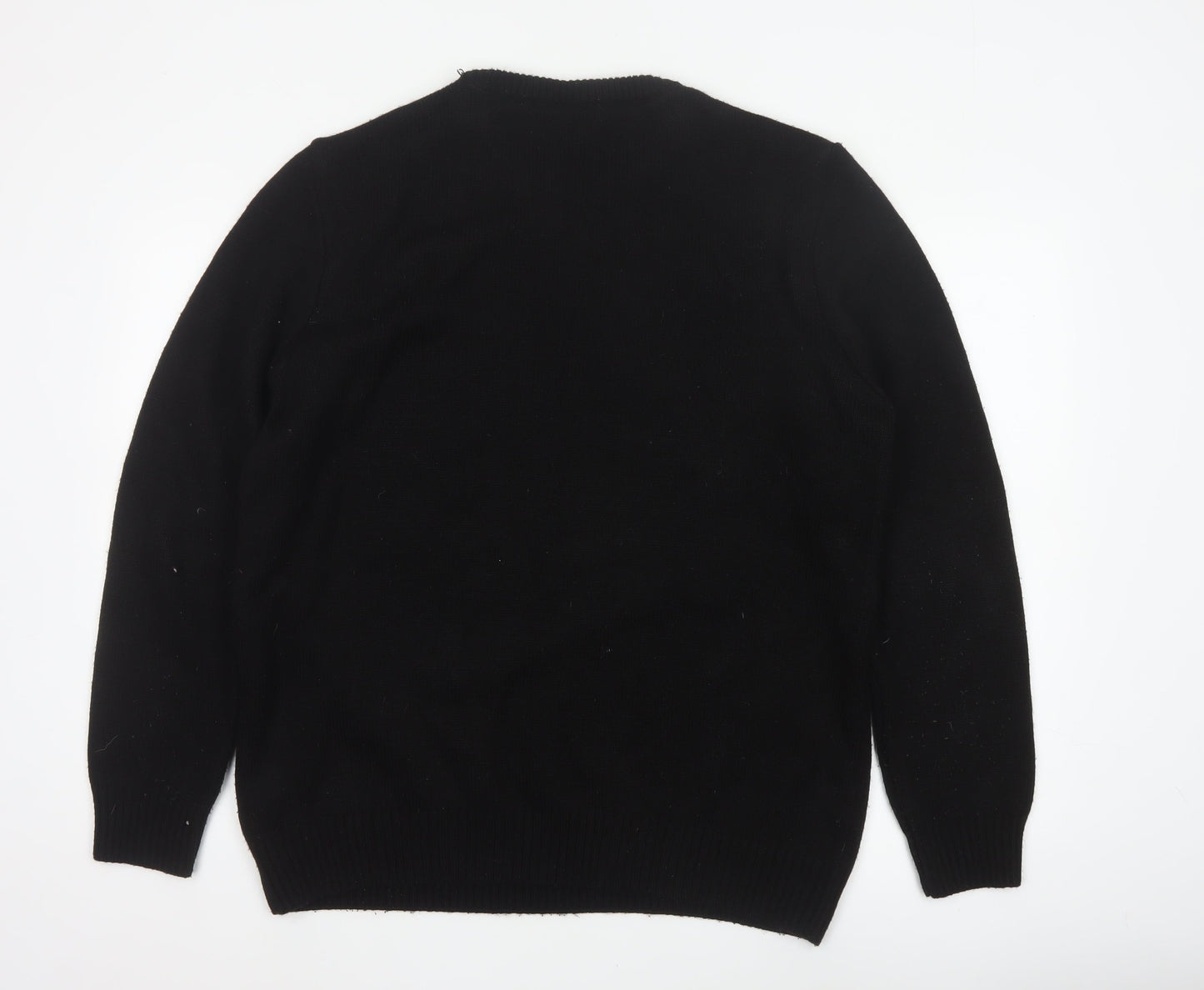George Men’s Black L Star Wars Jolly Face Graphic Knit Jumper