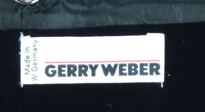Gerry Weber Women Black UK 8 Tuxedo Blazer Pure Wool Double Breasted