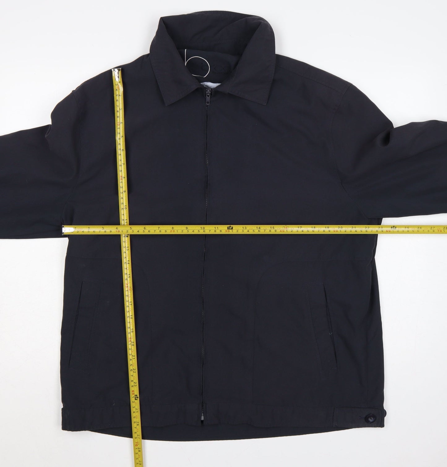 Brook Taverner Men’s Black 44 Regular Full Zip Collared Jacket