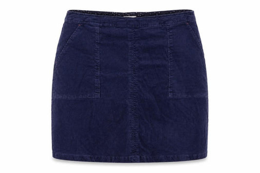 White Stuff Women’s Blue UK 18 Cotton Twill Pencil Skirt Pockets