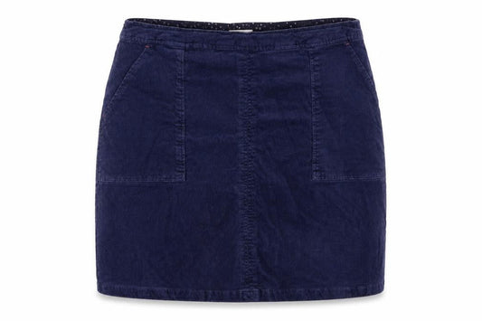 White Stuff Women’s Blue UK 18 Cotton Twill Pencil Skirt Pockets