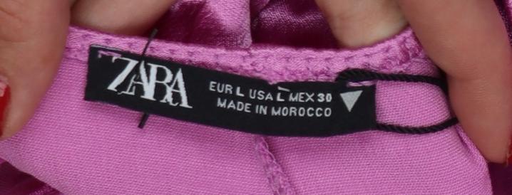 Zara Women Pink 12-14 Maxi Satin Backless Halter Party Dress