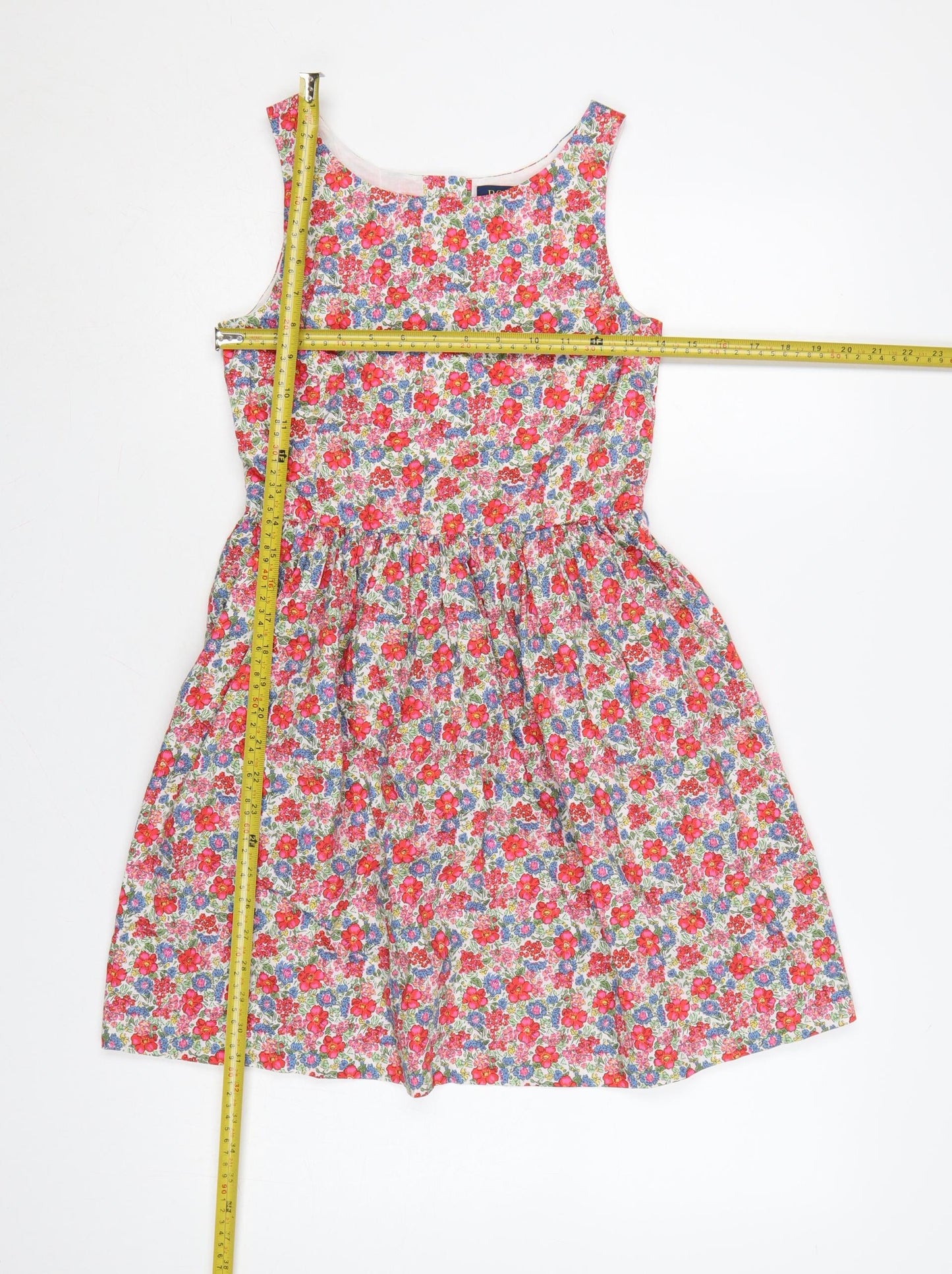 Polo Ralph Lauren Girls Multicoloured Floral Fit & Flare Dress 14 Years