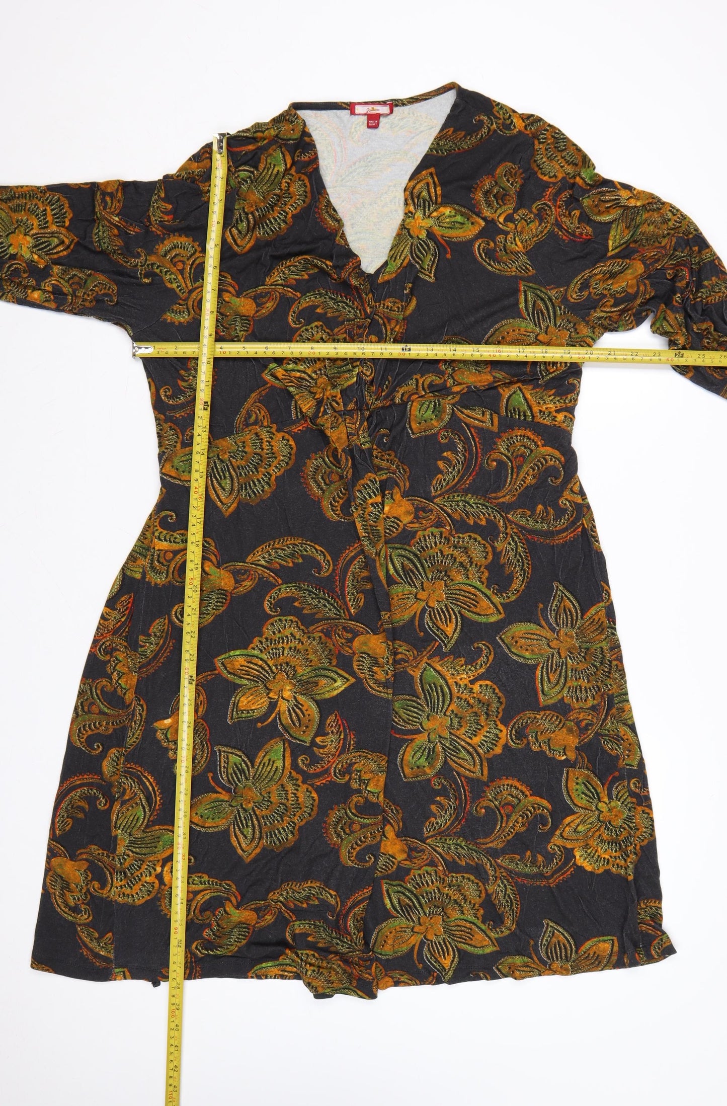 Joe Browns Women Multicoloured UK 22 Floral Wrap Dress
