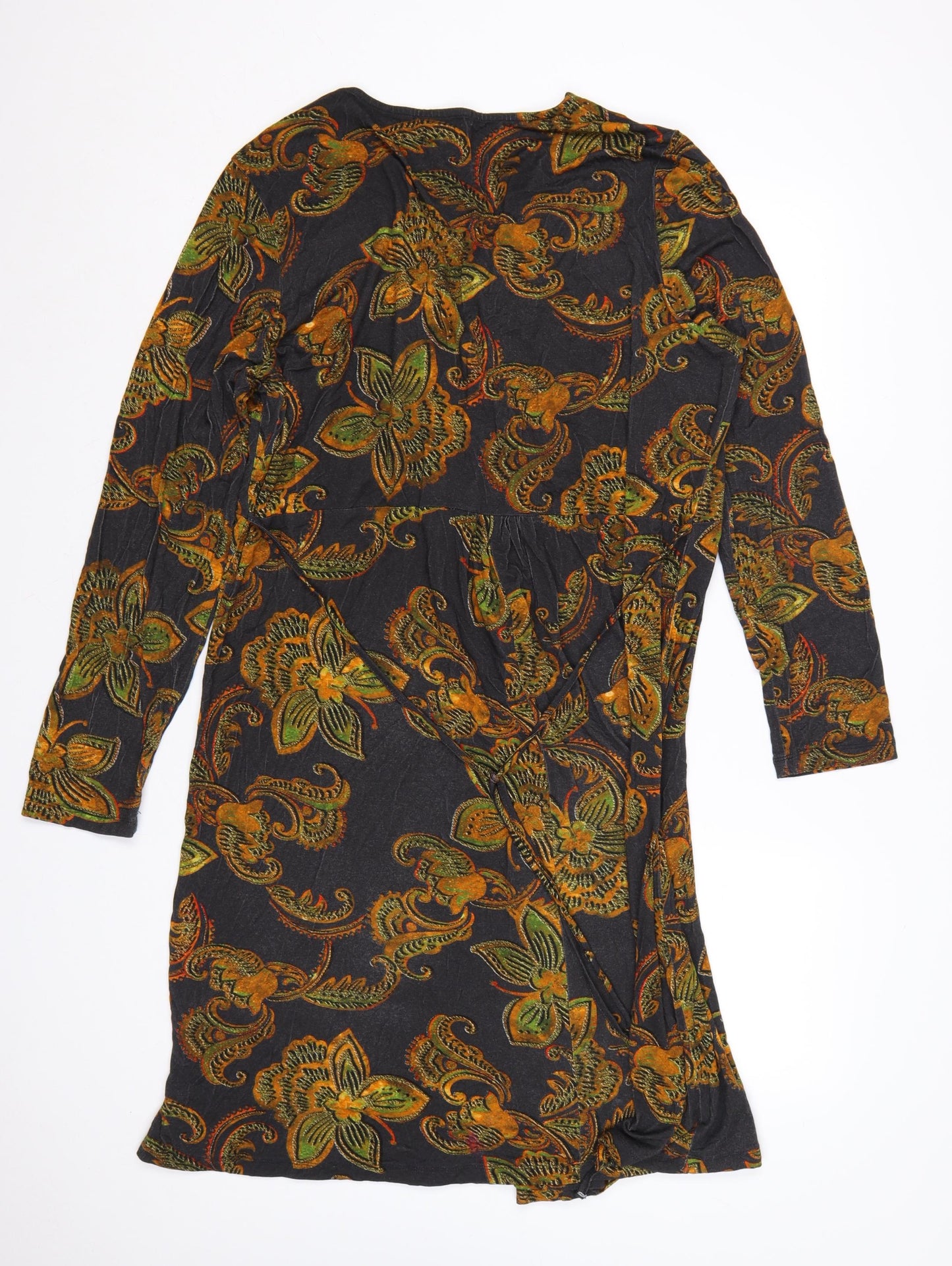 Joe Browns Women Multicoloured UK 22 Floral Wrap Dress