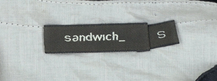Sandwich Women Black Lace Knee Length Fit & Flare Dress Size S