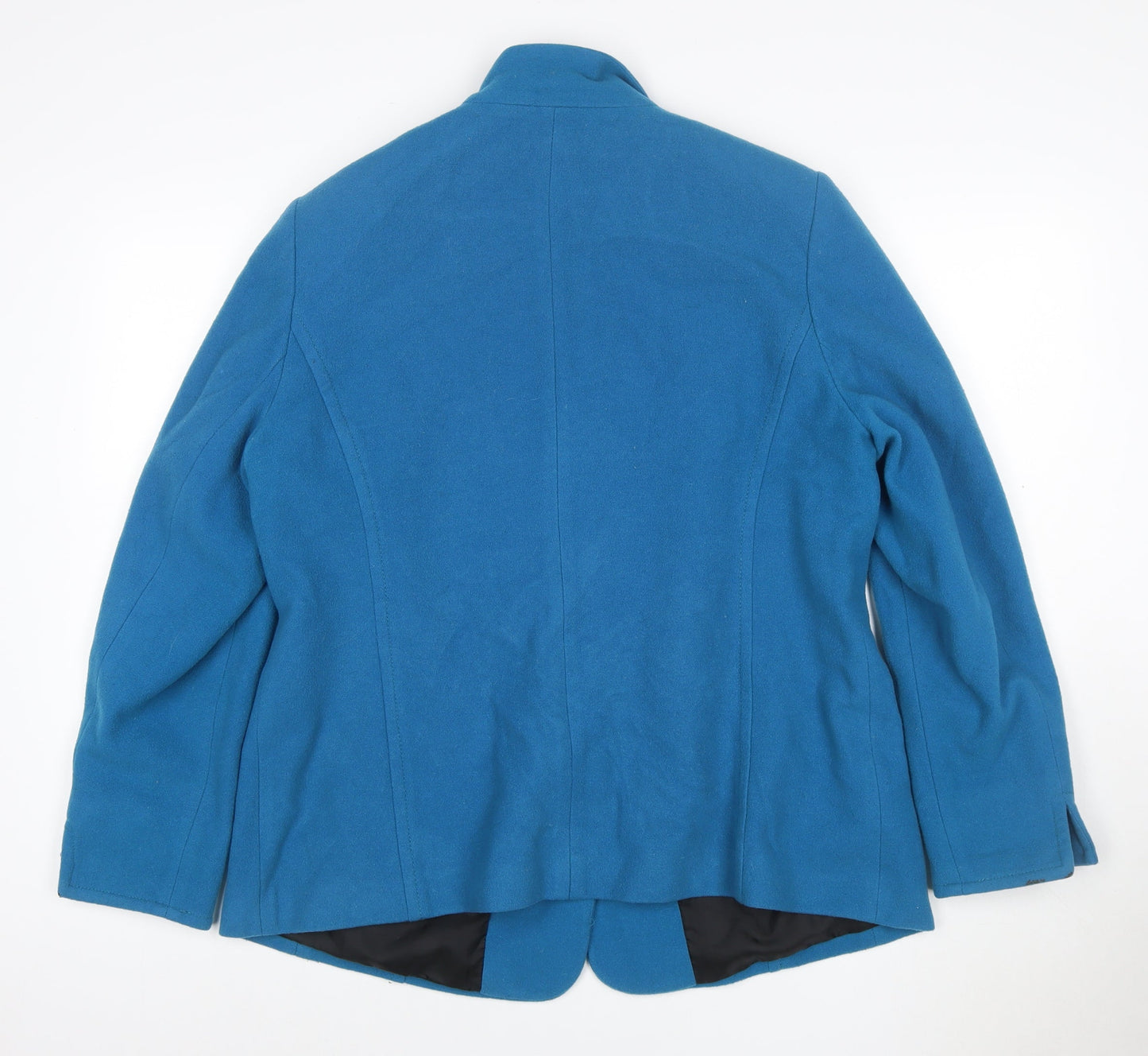 Gray & Osbourn Women’s Blue UK 20 Wool Cashmere Basic Jacket