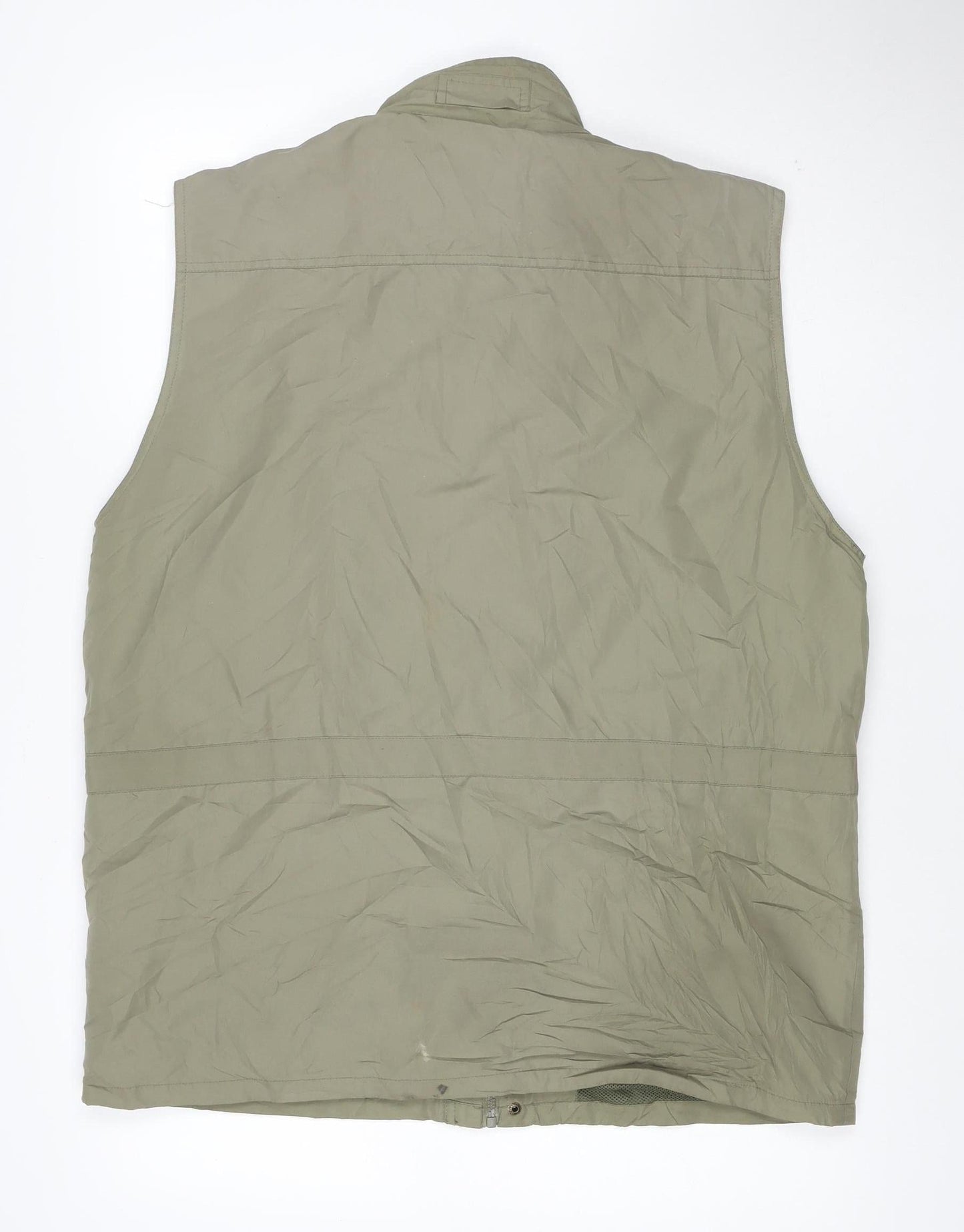 Kingston Menswear Men’s Green L Military Utility Waistcoat Pockets