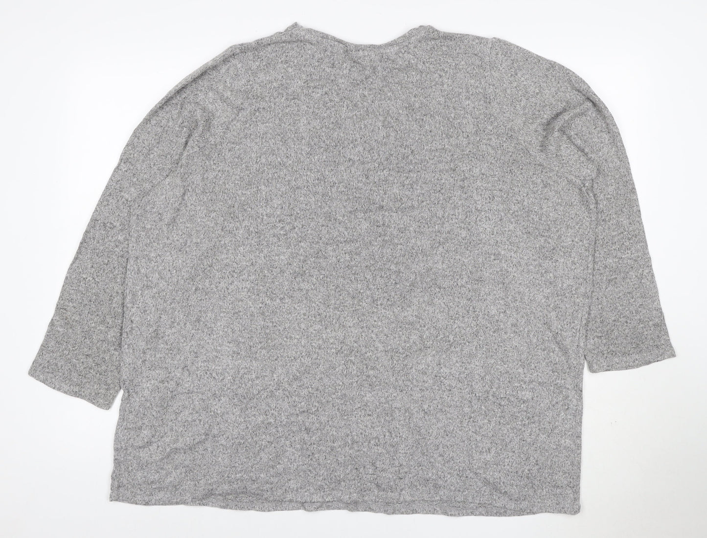 Harry Potter Women’s Grey Size 20 Hogwarts Quote 3/4 Sleeve Knit Top