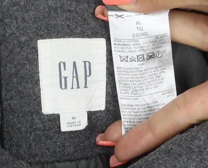 Gap Women’s Grey Wool Blend Belted Overcoat XL Lined