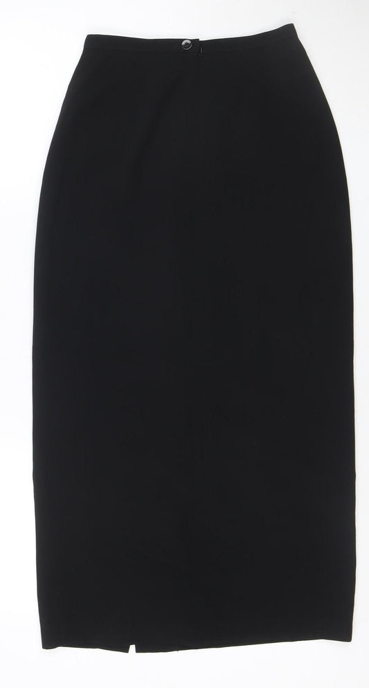 Next Women Black UK 8 Knee Length Straight Pencil Lined Work Skirt