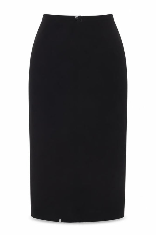 Next Women Black UK 8 Knee Length Straight Pencil Lined Work Skirt