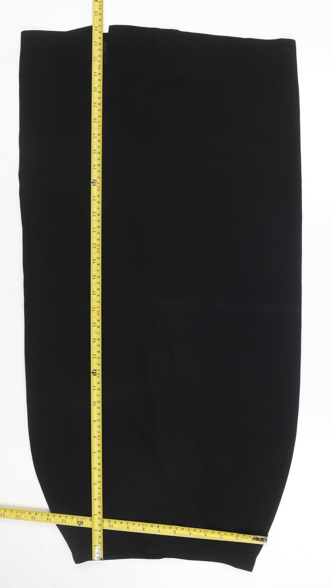 Next Women Black UK 8 Knee Length Straight Pencil Lined Work Skirt