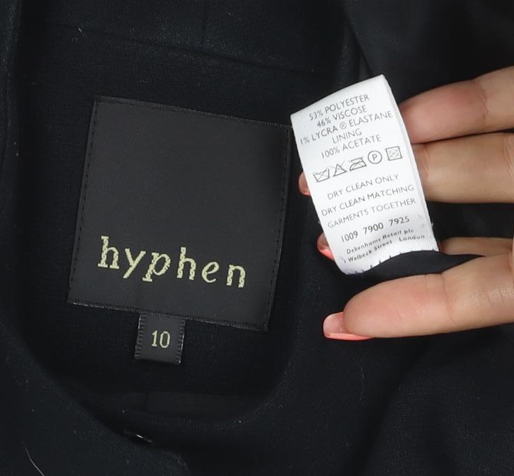 Hyphen Women’s Black Size 10 Tailored Lined Suit Jacket Blazer