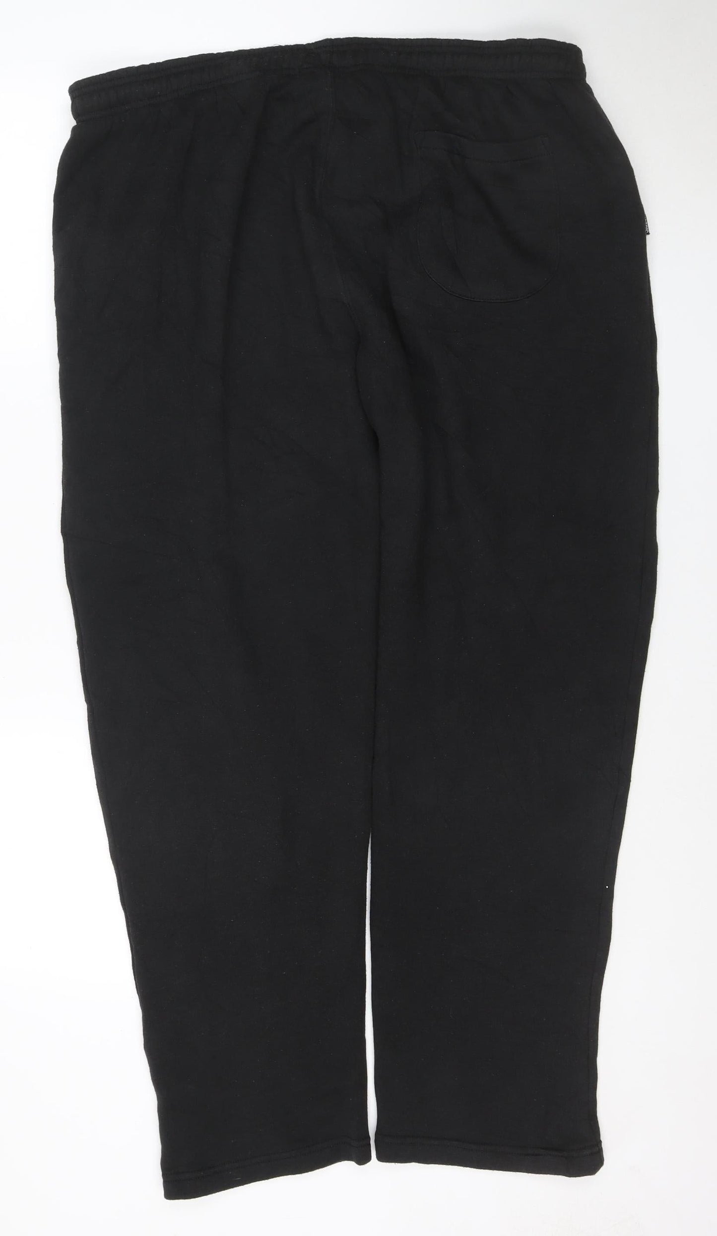 Slazenger Men’s Black 2XL Fleece Sweatpants Elastic Waist Zip Pockets