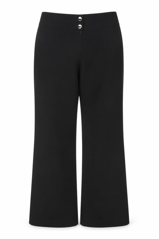 Collection Debenhams Women’s Black Size 10 Wide Leg Dress Trousers