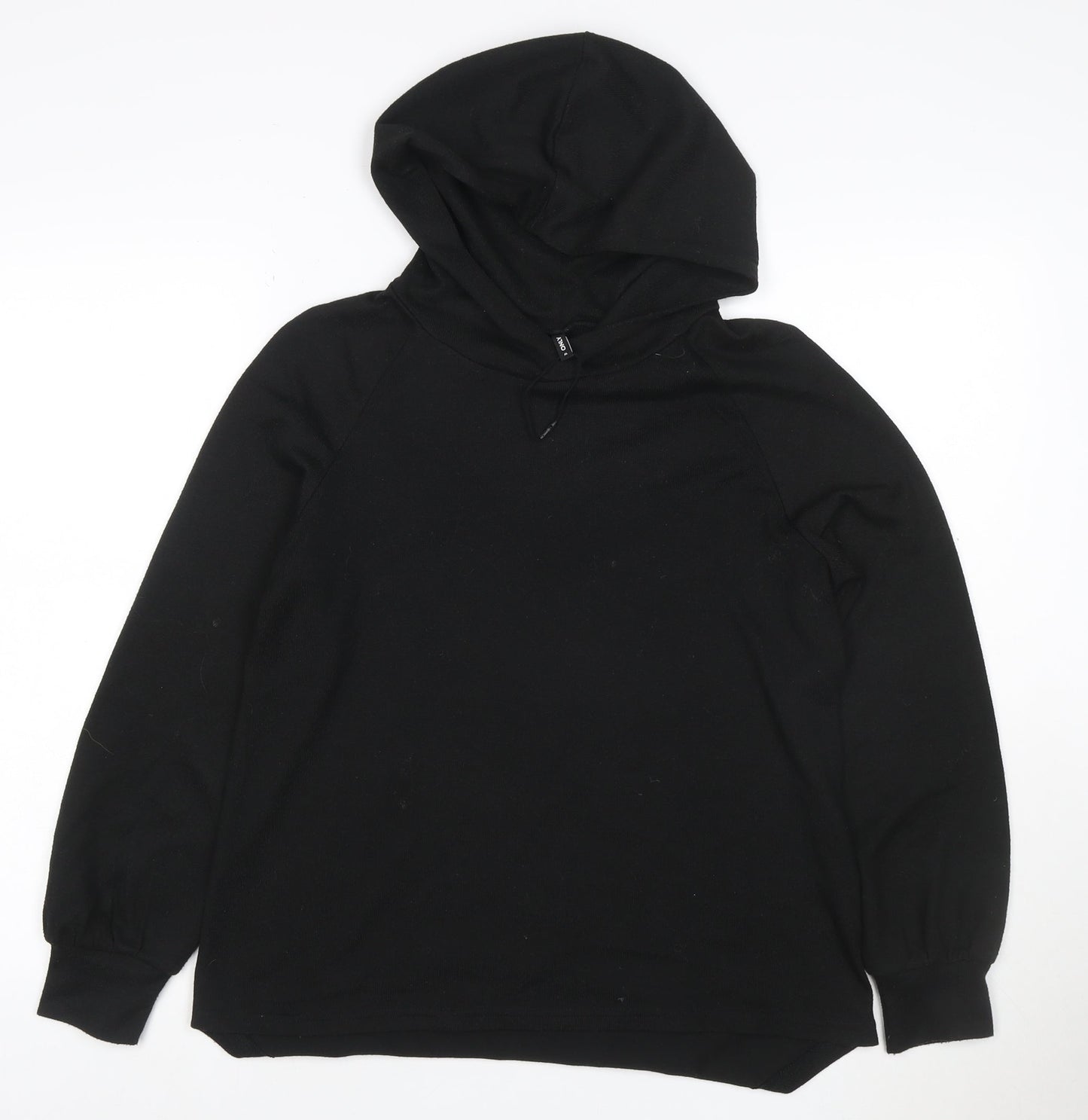 ONLY Women’s Black M Pullover Hooded Long Sleeve Sweatshirt