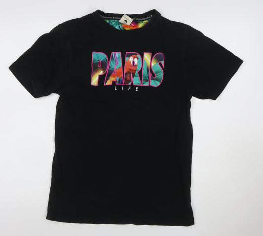 Cayler & Sons Mens Black M Paris Life Parrot Graphic T-Shirt