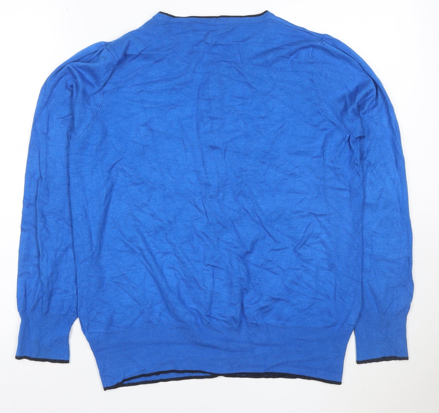 Marks and Spencer Women’s Blue UK 16 Round Neck Button Cardigan