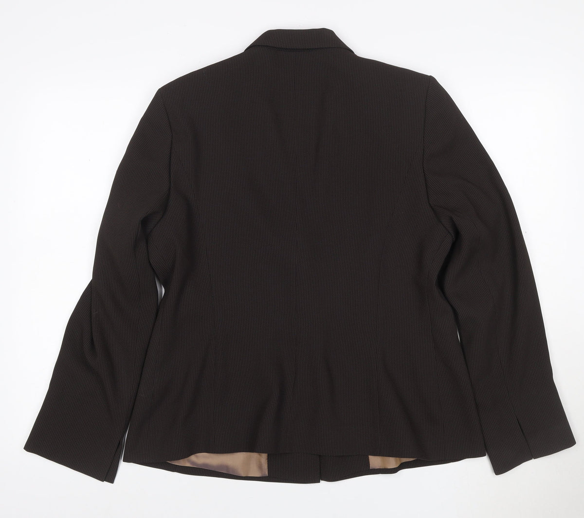 Close-up detail of Principles Women’s Brown, size UK 16, One Button Lined Blazer Jacket