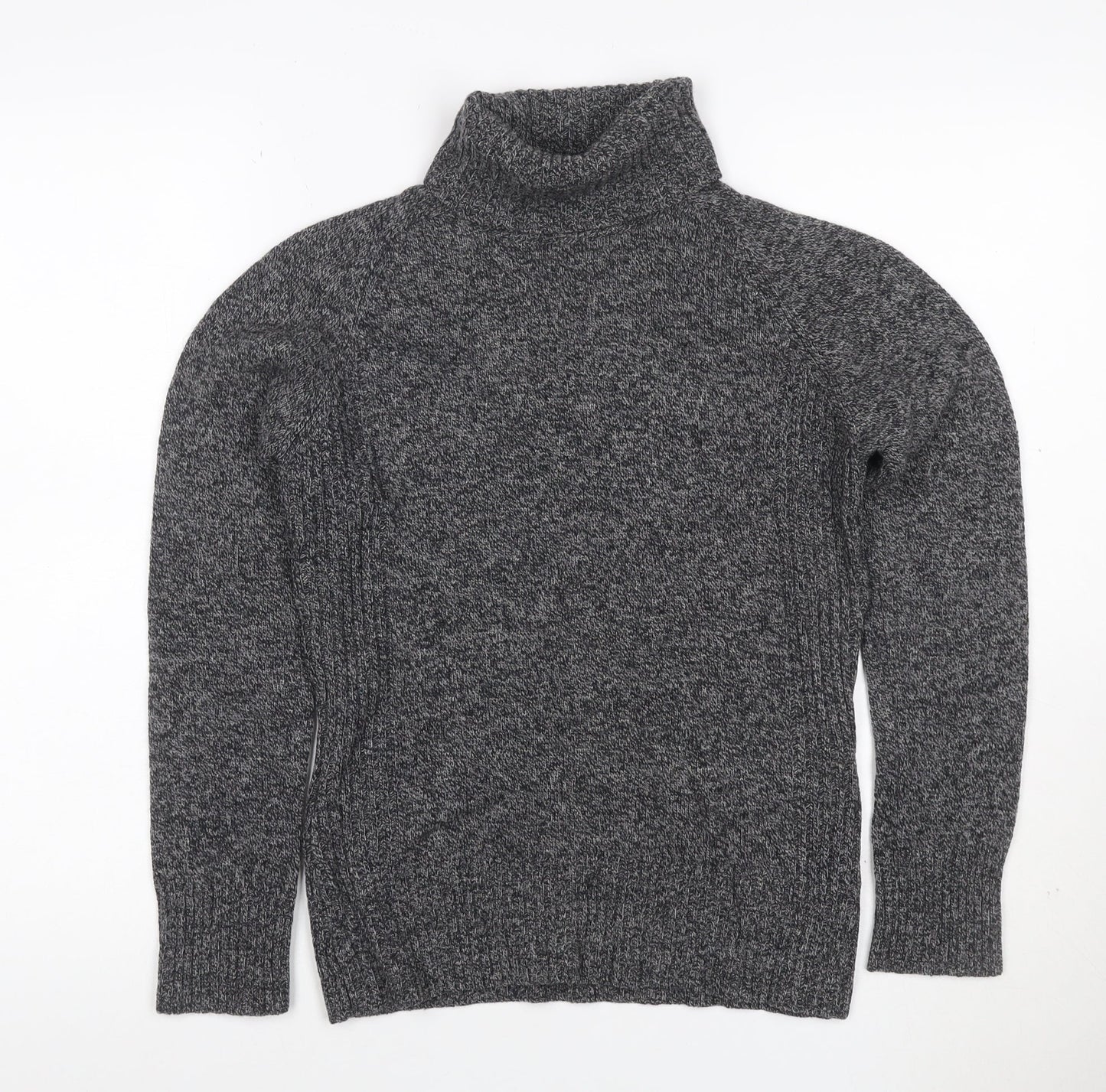 Next Women’s Grey UK 8 Lambswool Roll Neck Pullover Jumper