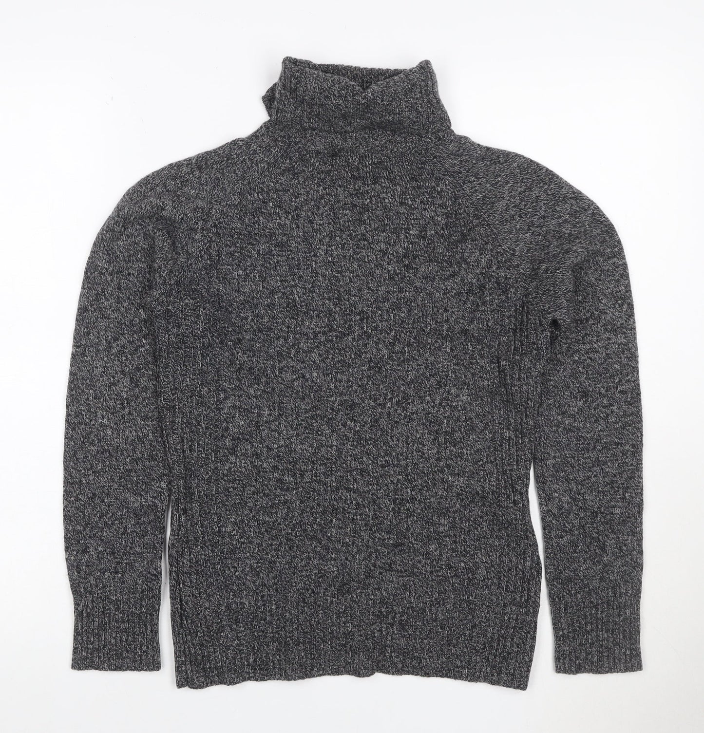 Next Women’s Grey UK 8 Lambswool Roll Neck Pullover Jumper