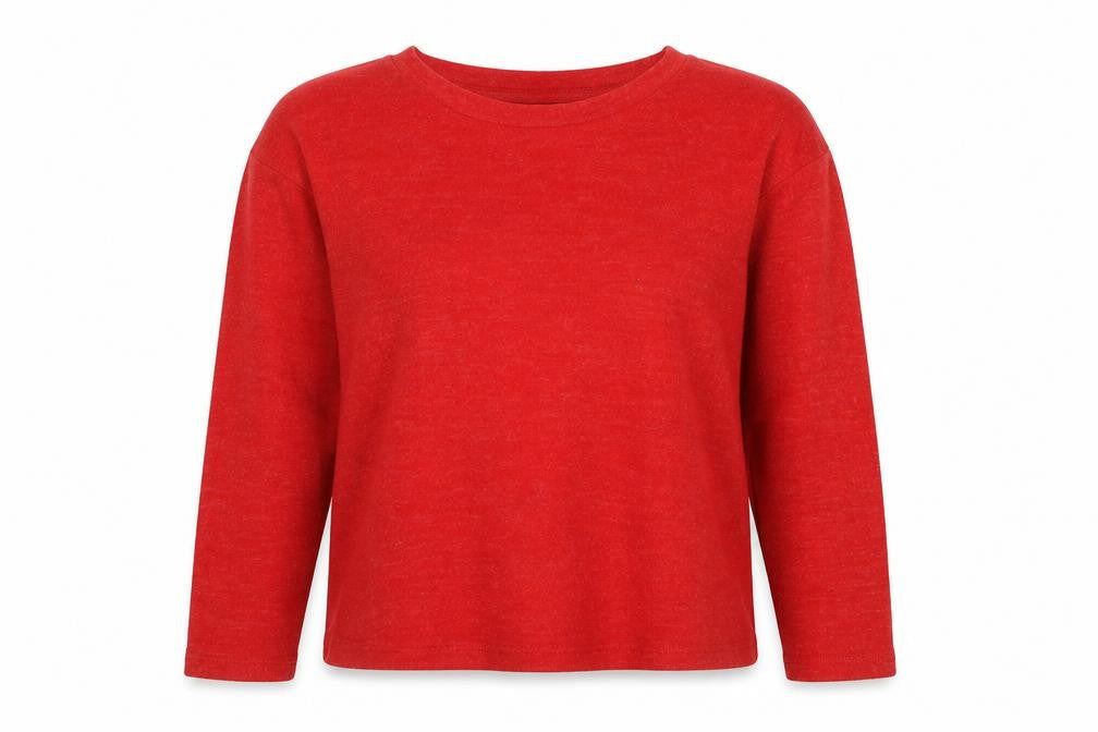 H&M Women Red S Cashmere Blend Knit Long Sleeve Pullover Jumper