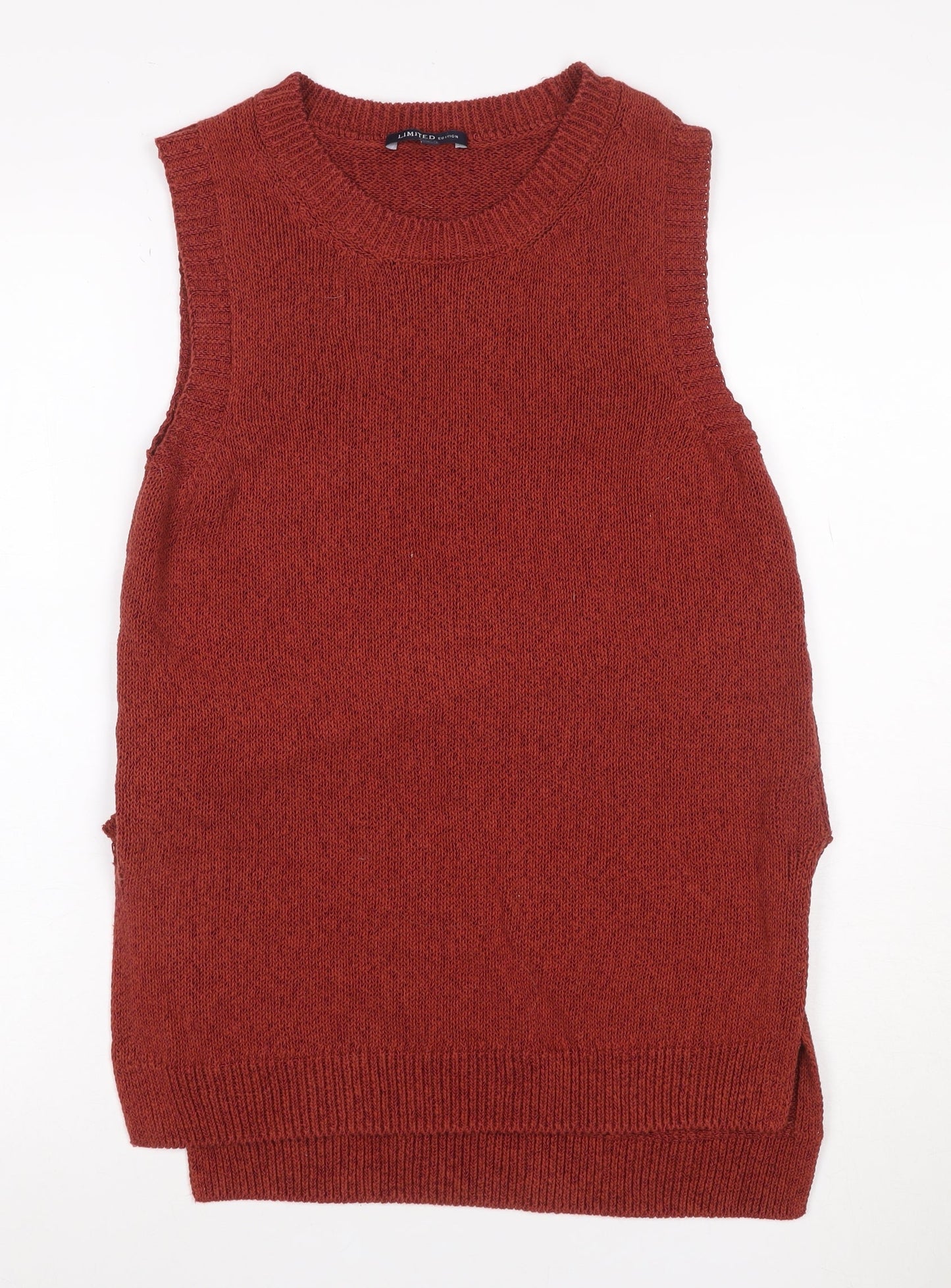 Marks and Spencer Women Red Size 8 Limited Edition Knit Jumper Vest