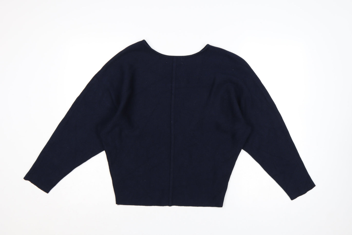 Primark Cares Women's Navy S Dolman Sleeve Viscose Knit Jumper