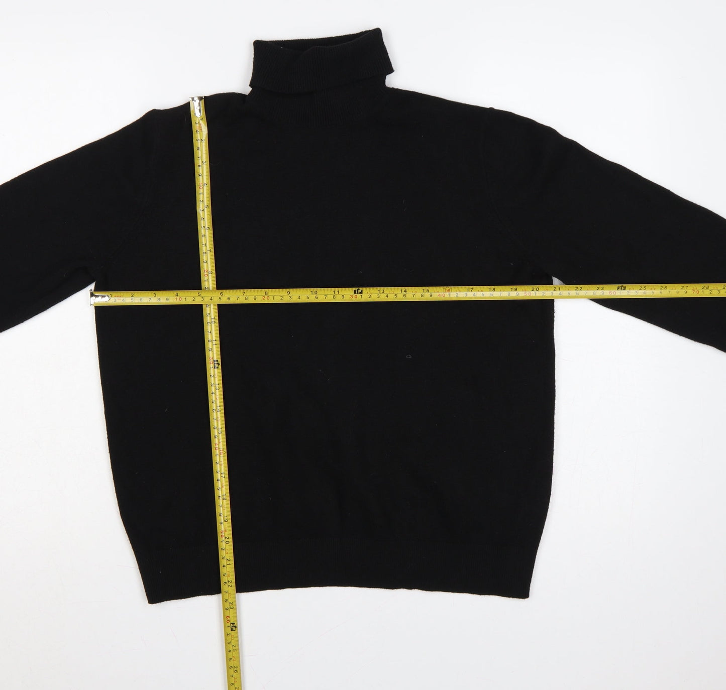 Marks and Spencer Women Black M Roll Neck Knit Jumper Long Sleeve