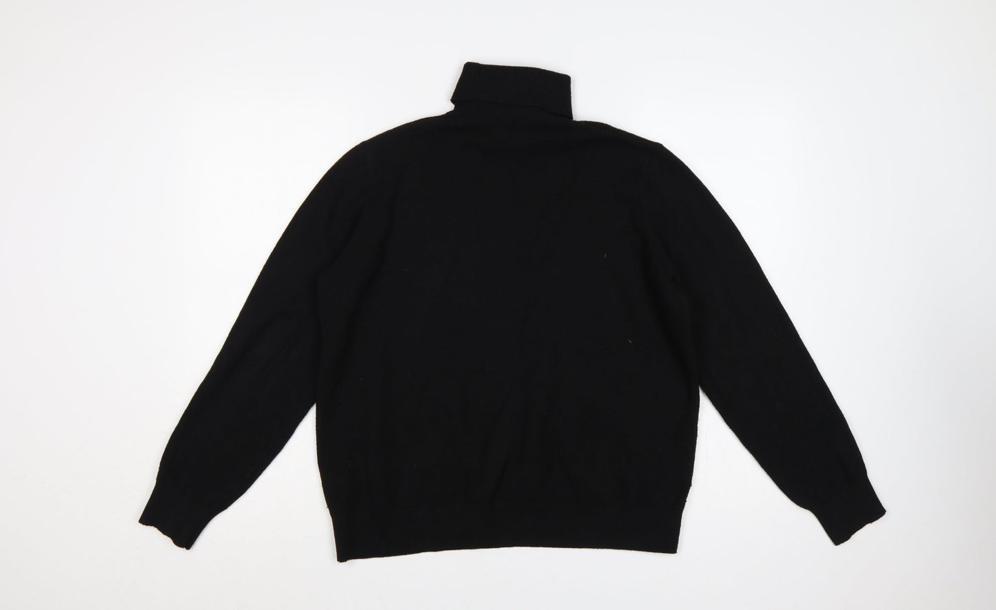 Marks and Spencer Women Black M Roll Neck Knit Jumper Long Sleeve