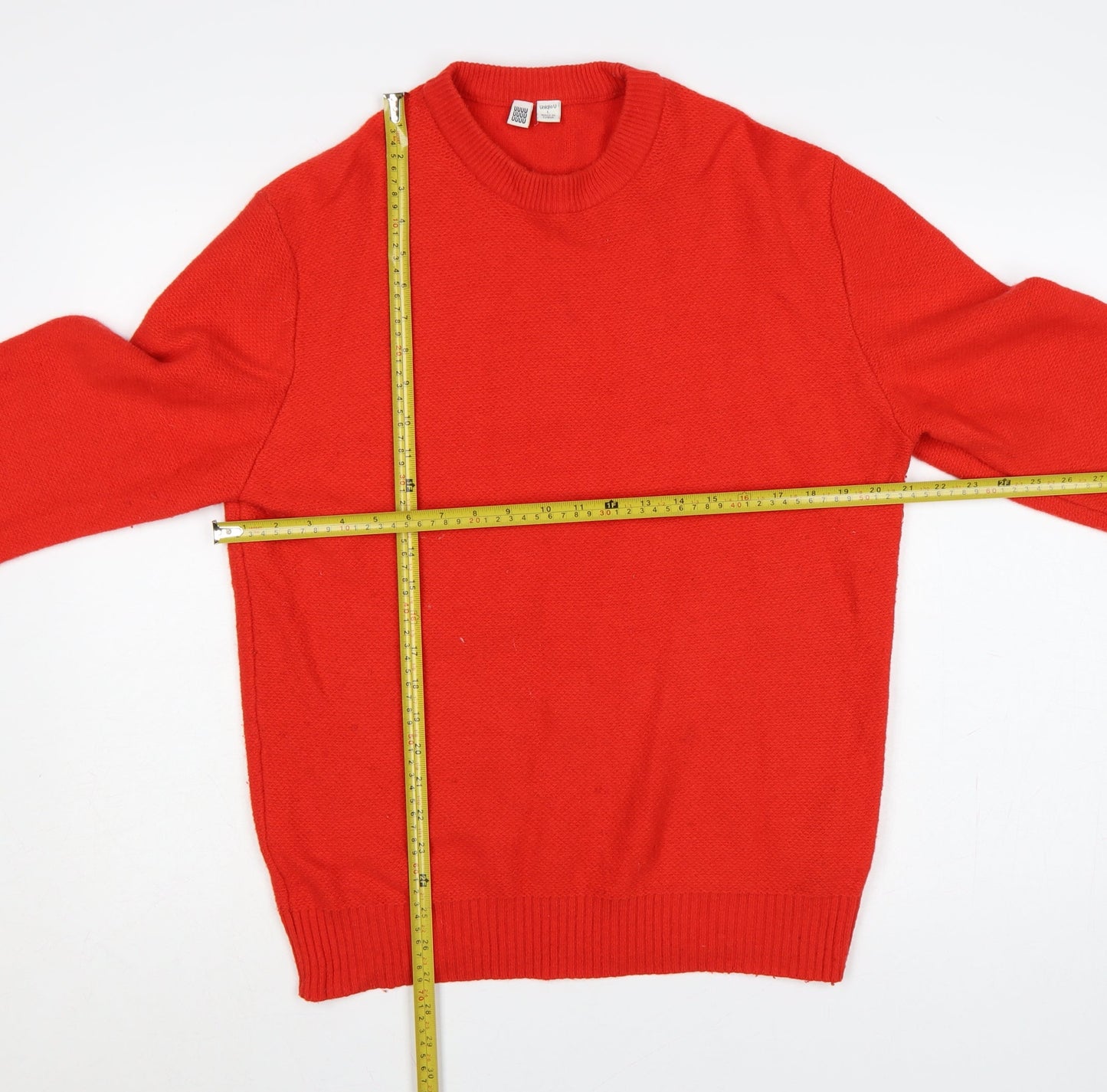 Uniqlo U Women’s Red L Wool Blend Crew Neck Knit Jumper