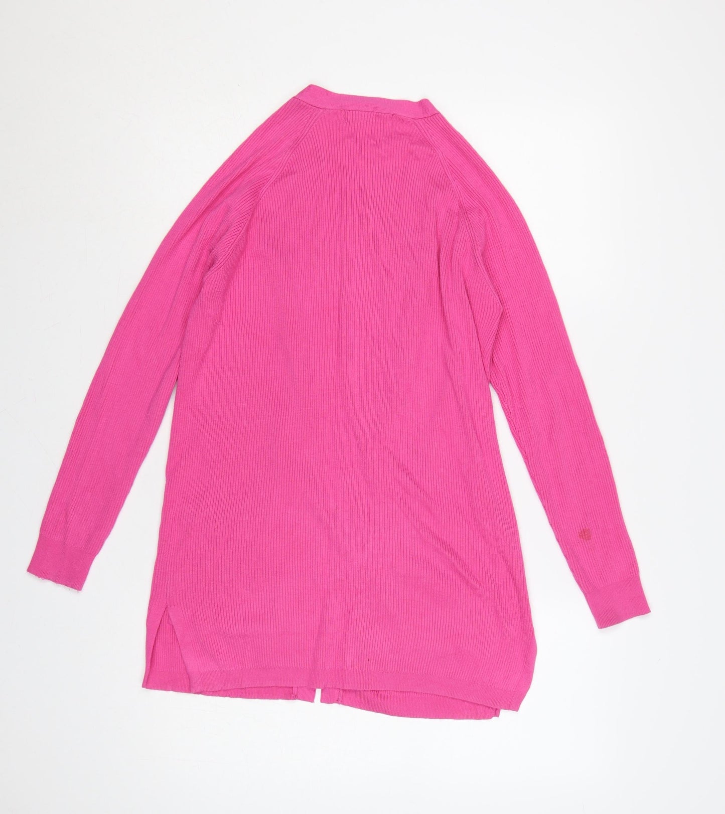 Marks & Spencer Women's Pink Small Open Knit Cardigan Pockets