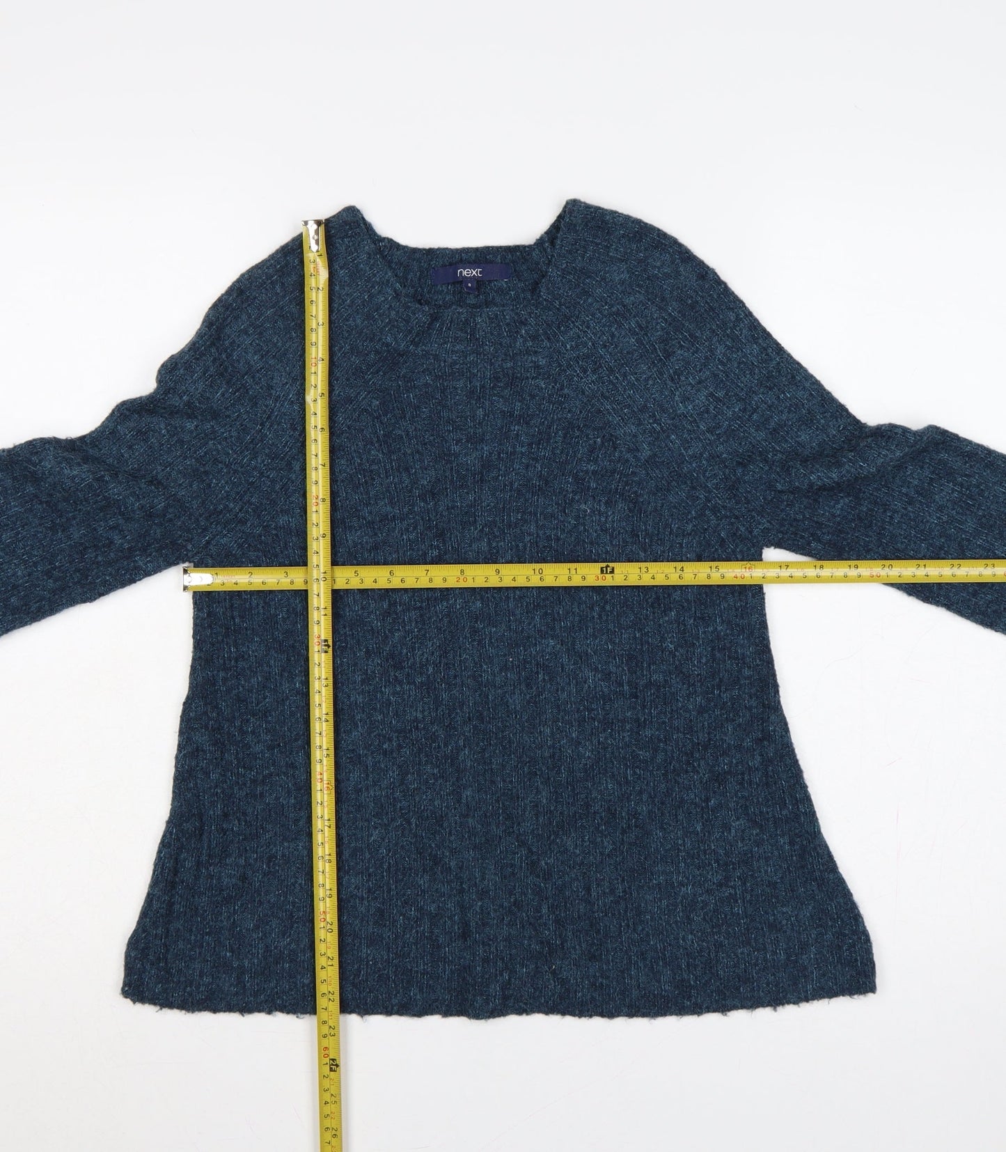 Next Women’s Blue UK 8 Crew Neck Long Sleeve Knit Pullover Jumper
