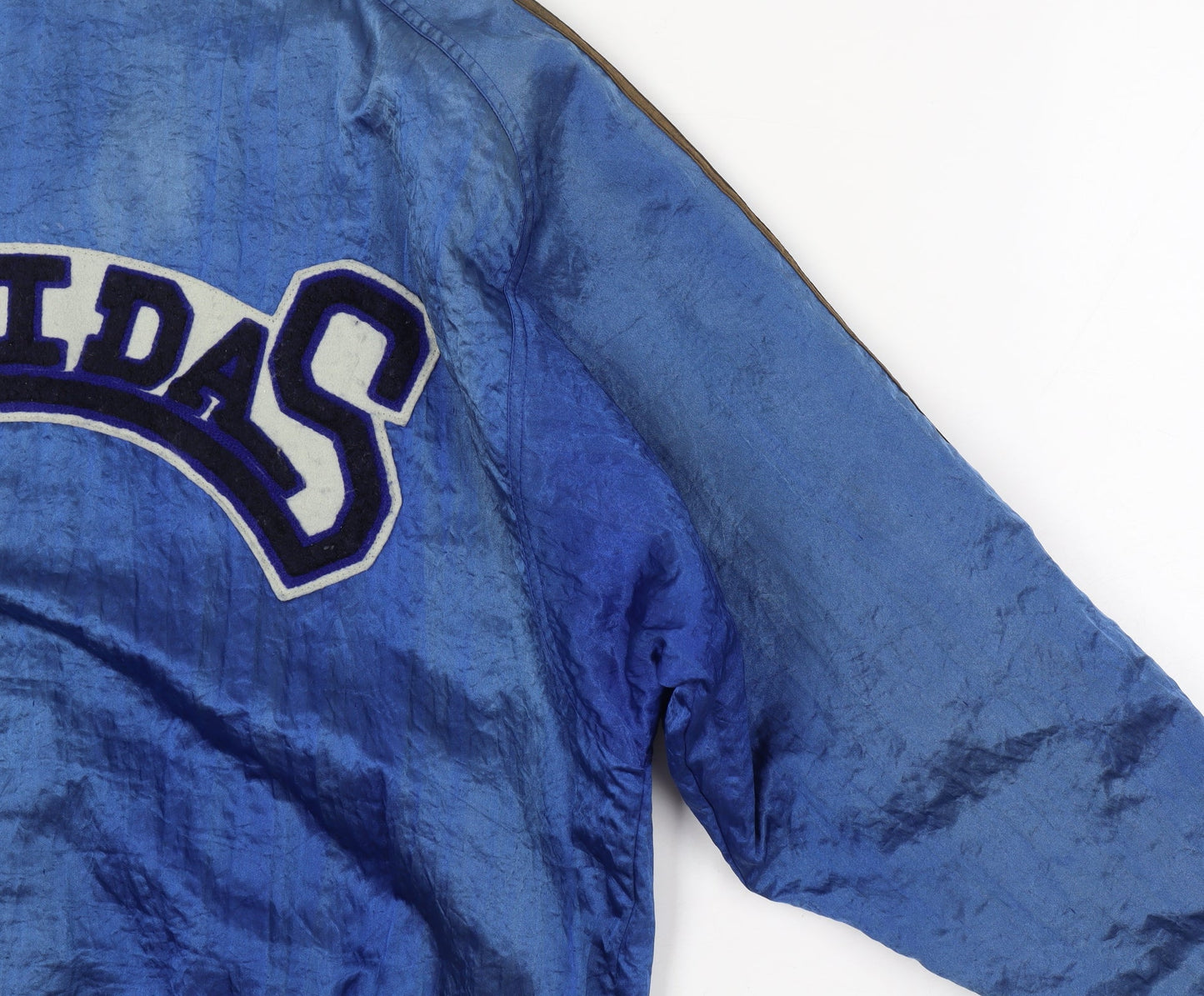 Adidas Mens Blue M Vintage 90s Track Jacket Full Zip