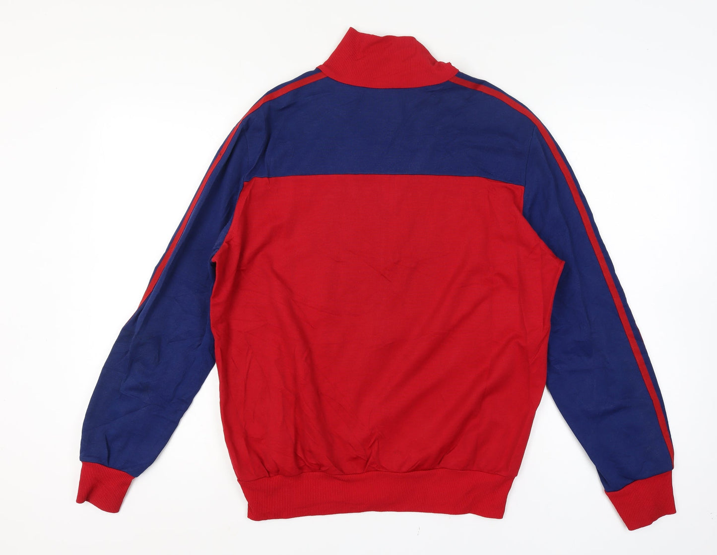 Adidas Men’s Red Blue XL Vintage Track Jacket Full Zip 3 Stripe