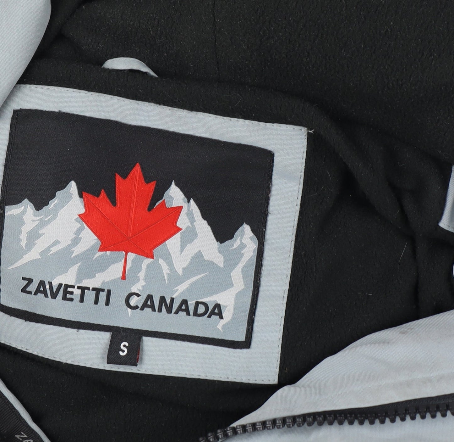 Zavetti Canada Men’s Grey S Hooded Faux Fur Trim Puffer Parka Jacket