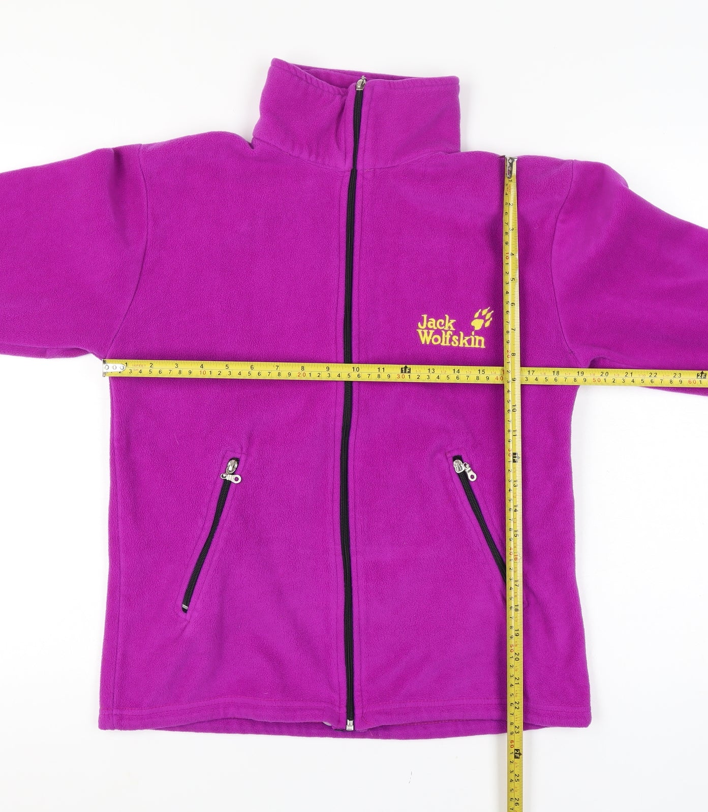 Jack Wolfskin Size 12-14 Women’s Purple Fleece Full Zip Outdoor Jacket